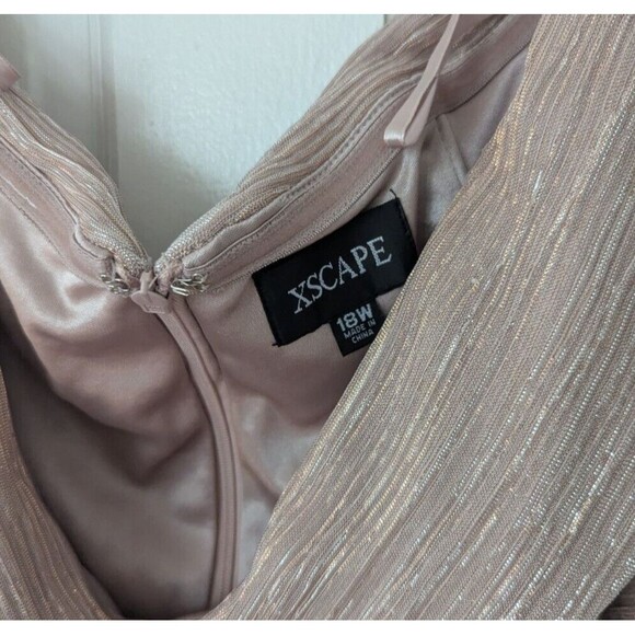 Xscape Off-Shoulder Glitter Gown - Picture 8 of 9